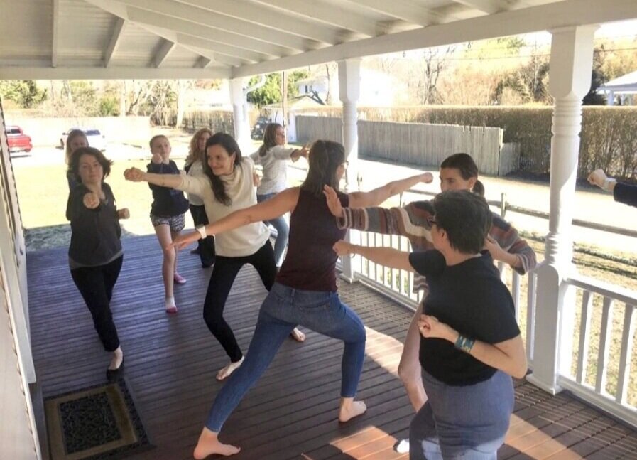 A yoga class with Claudia