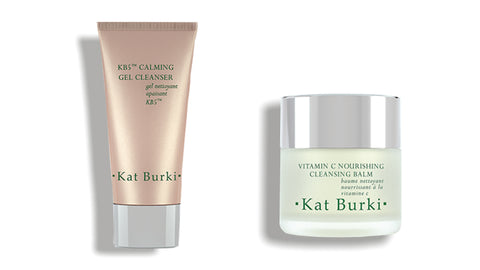 two cleansing products from Kat Burki Skincare