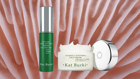 Kat Burki Skincare Vitamin C Intensive Face Cream with Mushroom as the image background